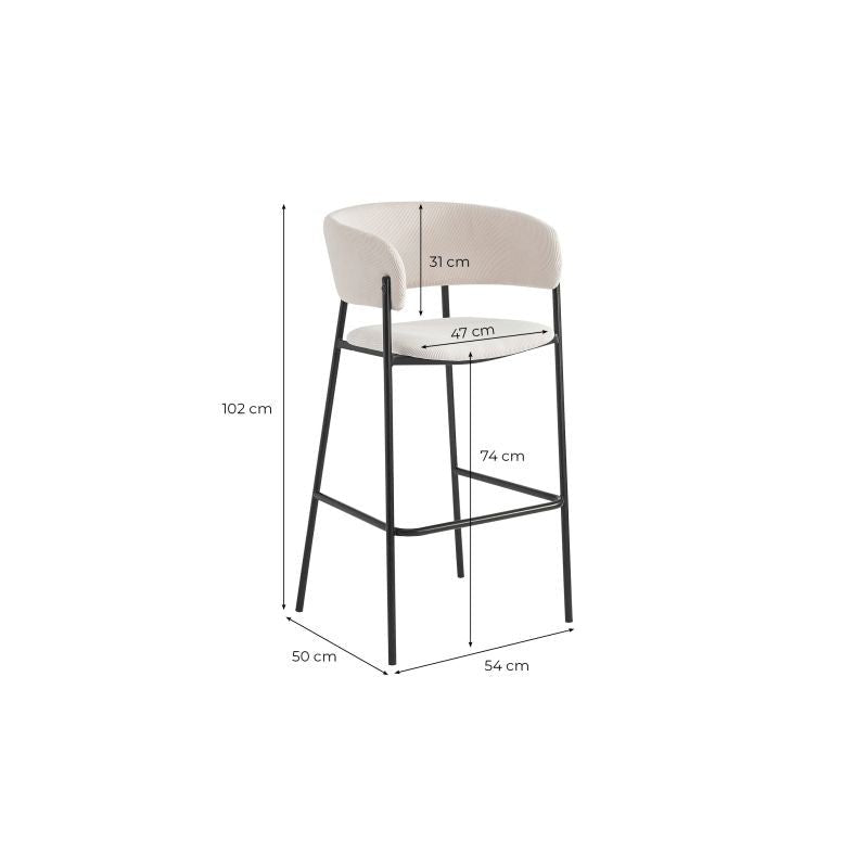 BOLD - Lot de 4 tabourets de bar - DekorBoho